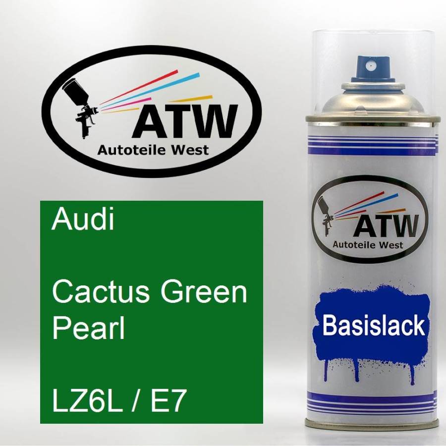 Audi, Cactus Green Pearl, LZ6L / E7: 400ml Sprühdose, von ATW Autoteile West.